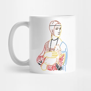 Simple Lady with an ermine Mug